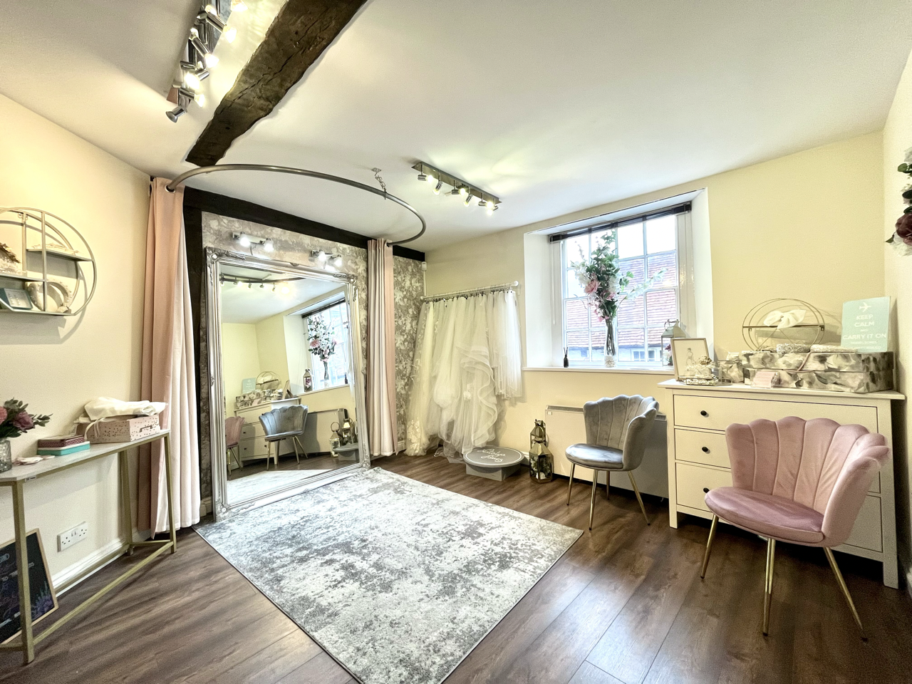 Natalya James private fitting room in Ampthill